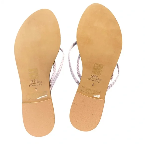 NWT J. CREW Capri Braided strap flip flops - Picture 2 of 3
